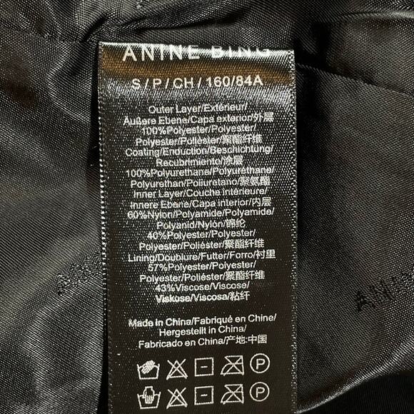 Anine Bing Black Faux Leather Oversized Blazer Small - Picture 6 of 7